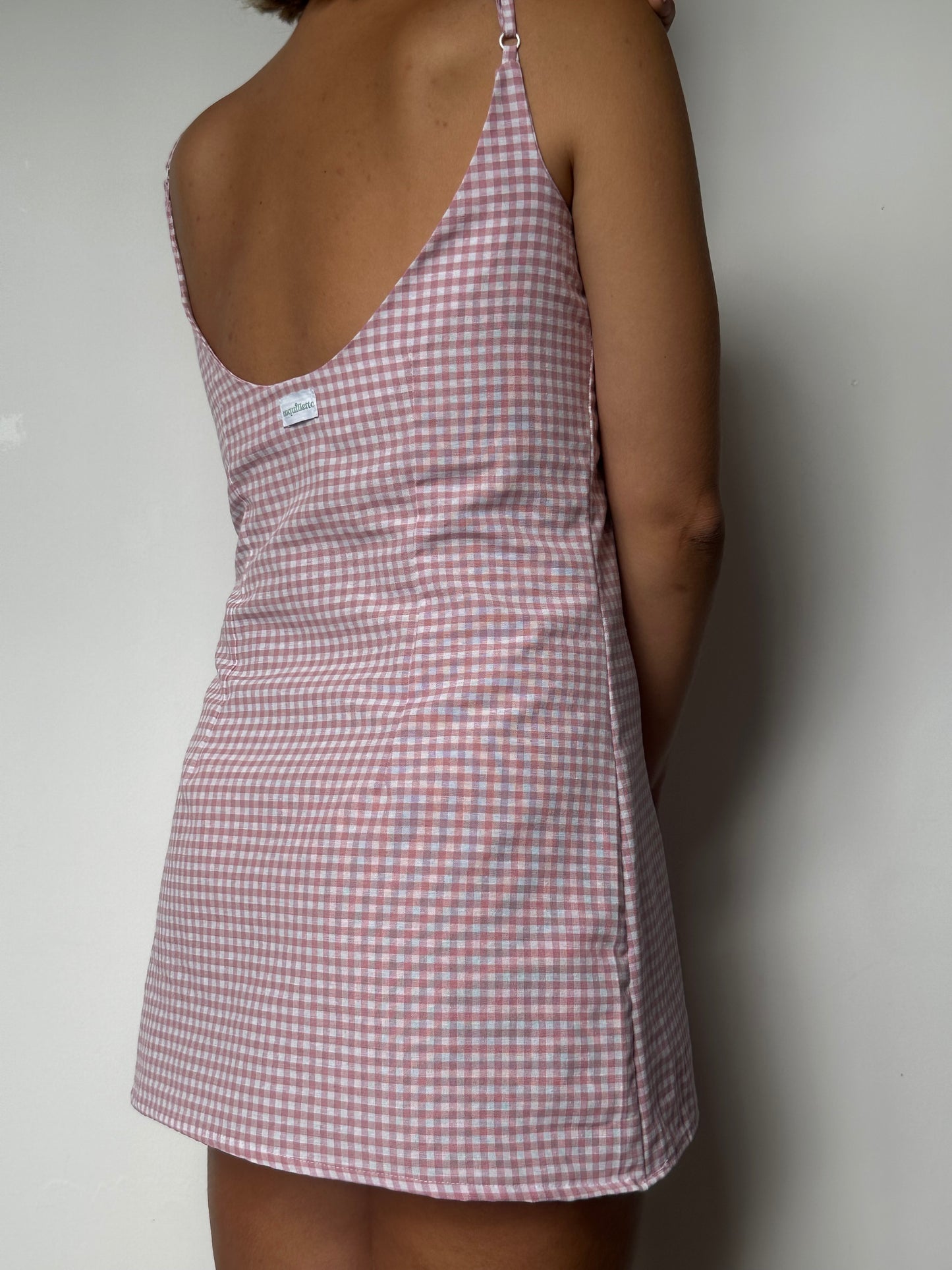 Robe Vichy Vieux Rose