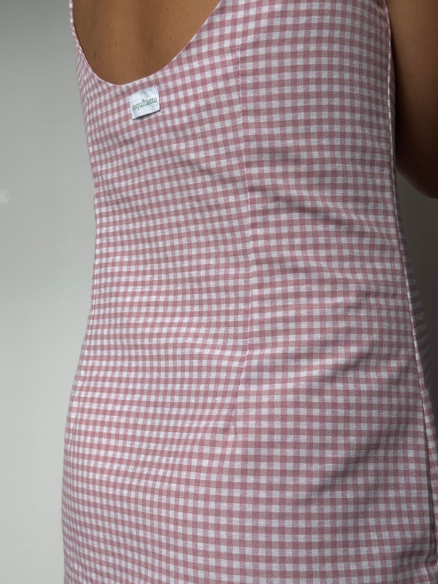 Robe Vichy Vieux Rose