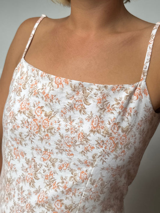 Robe Fleurs Orange