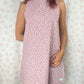 Robe Col Fleurs Rose