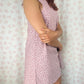Robe Col Fleurs Rose