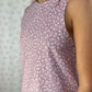 Robe Col Fleurs Rose