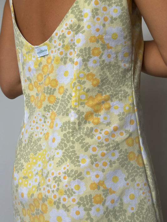 Robe Fleurs Jaune