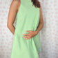 Robe Col Vichy Vert