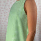 Robe Col Vichy Vert