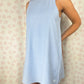 Robe Col Rayé Bleu