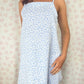 Robe Bretelle Fleurs bleu