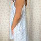Robe Bretelle Fleurs bleu