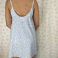 Robe Bretelle Fleurs bleu
