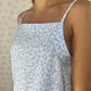 Robe Bretelle Fleurs bleu