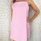 Robe Bretelle Vichy Rose