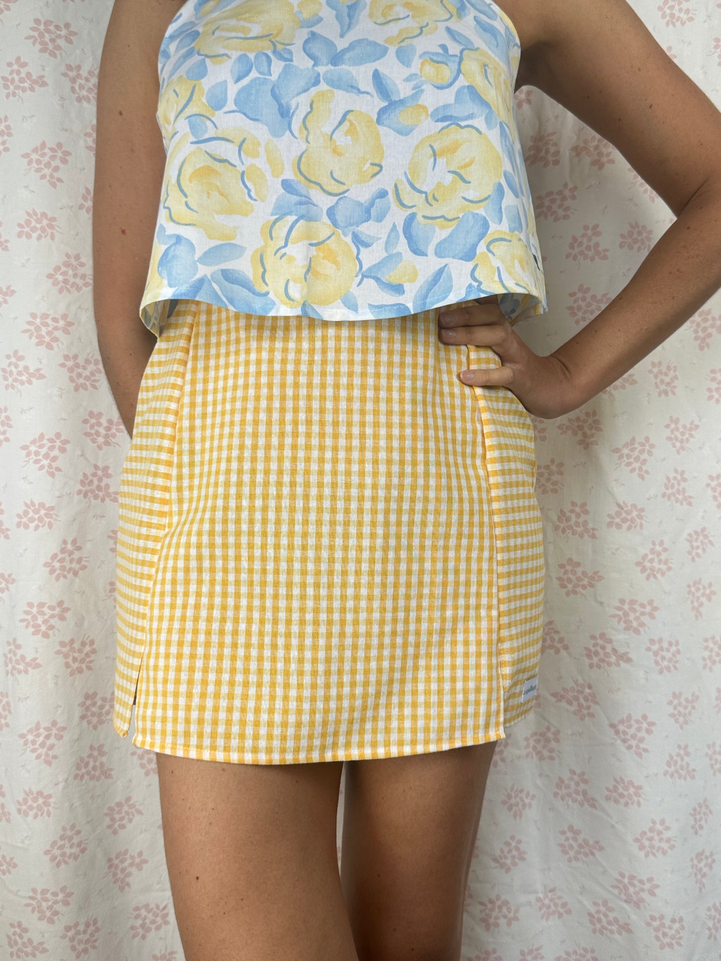 Jupe Vichy Jaune