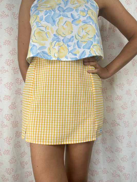 Jupe Vichy Jaune