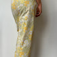 Pantalon Fleurs Jaune