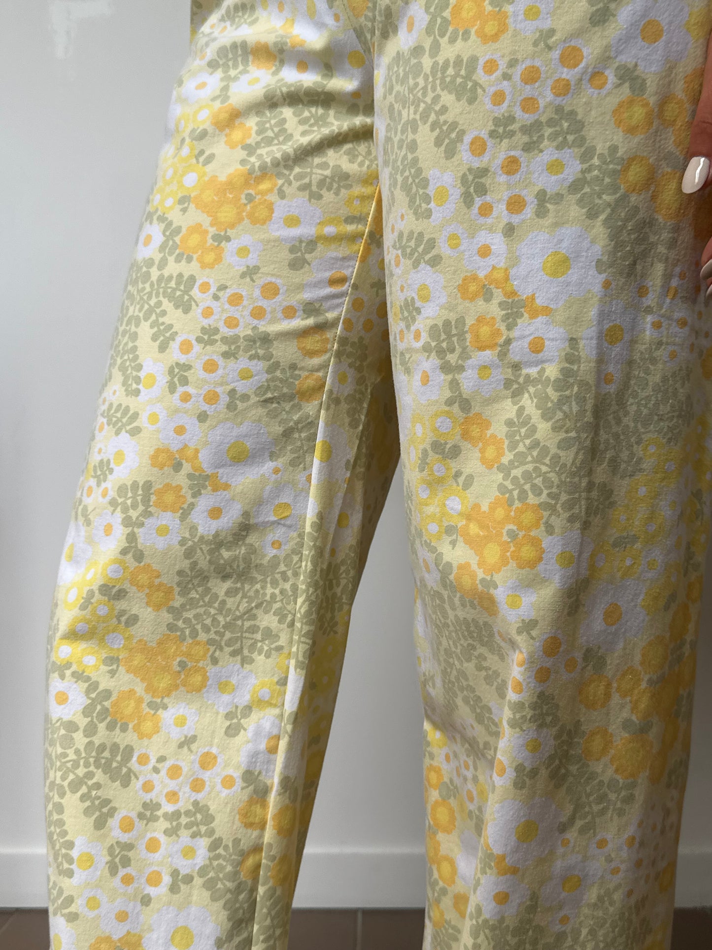Pantalon Fleurs Jaune