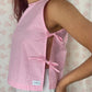 Haut Noeud Vichy Rose