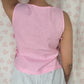 Haut Noeud Vichy Rose