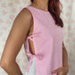 Haut Noeud Vichy Rose
