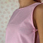 Haut Noeud Vichy Rose