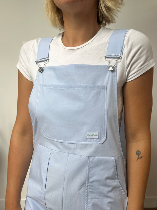 Salopette Uni Bleu Ciel