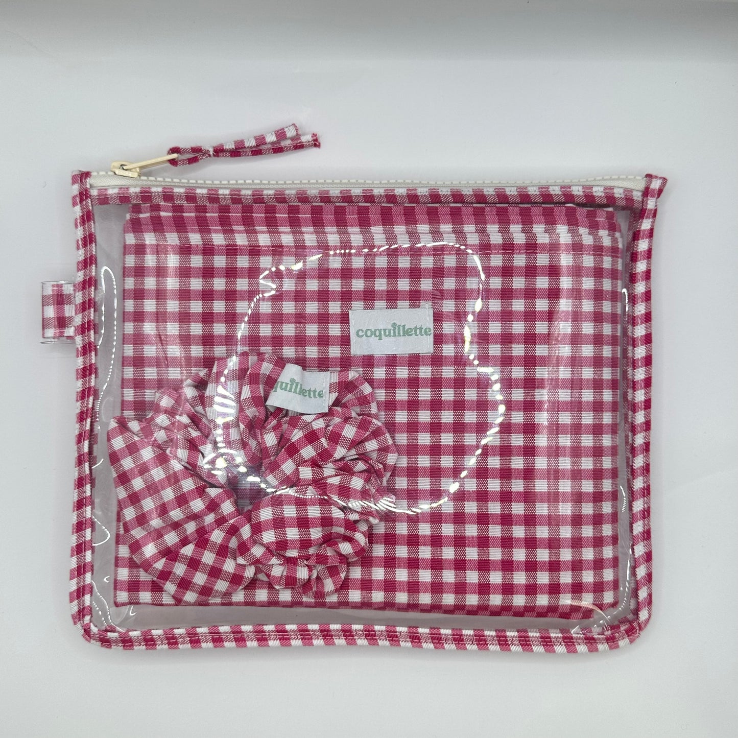 Pack de plage Vichy Framboise