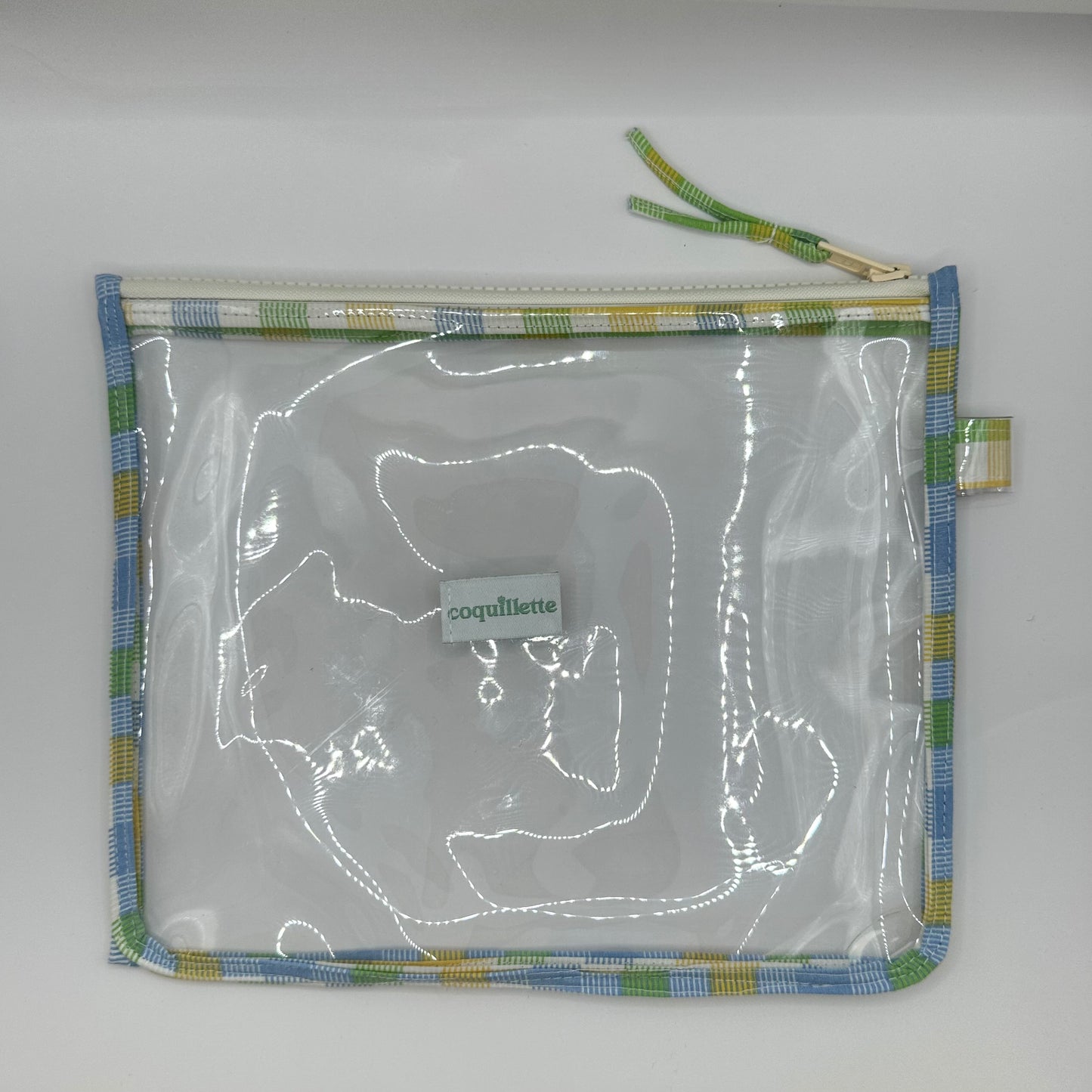 Pack de plage Carreaux Jaune Bleu Vert