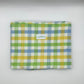 Pack de plage Carreaux Jaune Bleu Vert