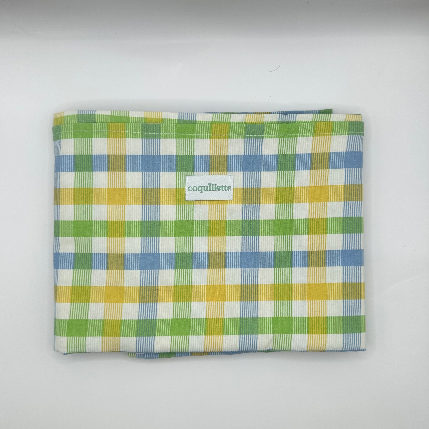 Pack de plage Carreaux Jaune Bleu Vert