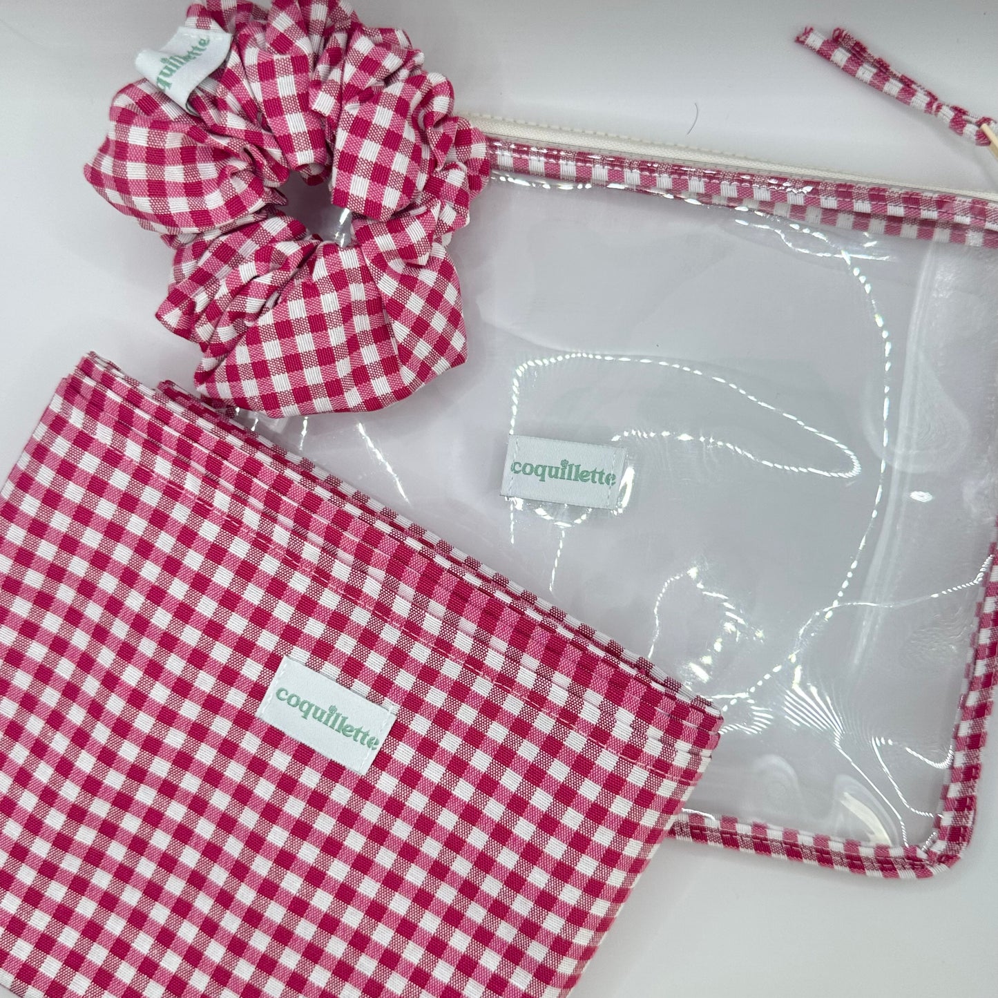 Pack de plage Vichy Framboise