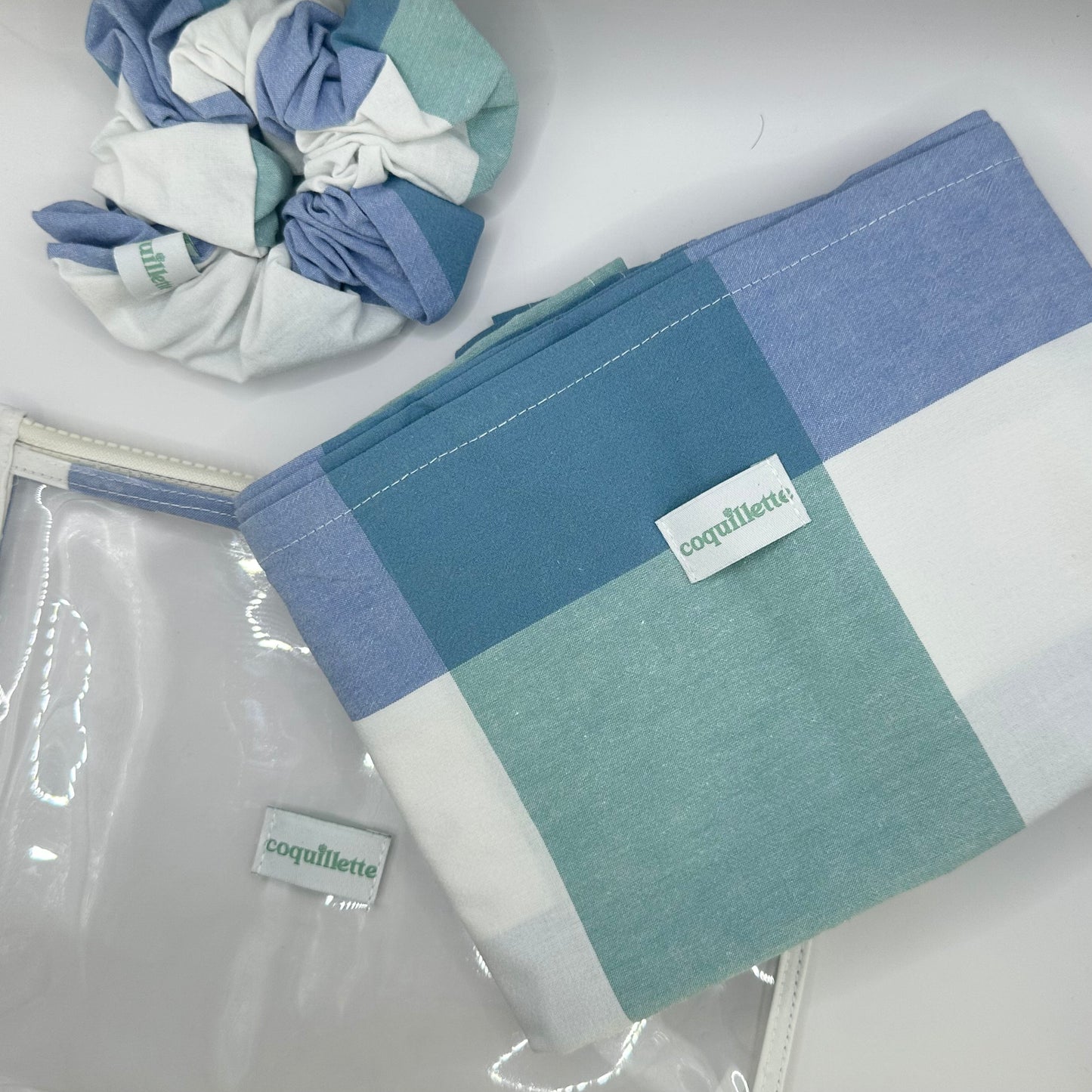 Pack de plage Carreaux Bleu