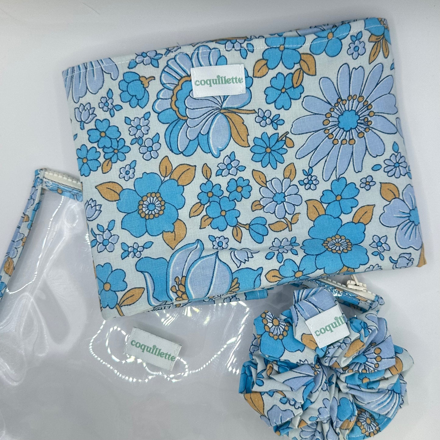 Pack de plage Fleurs Bleu