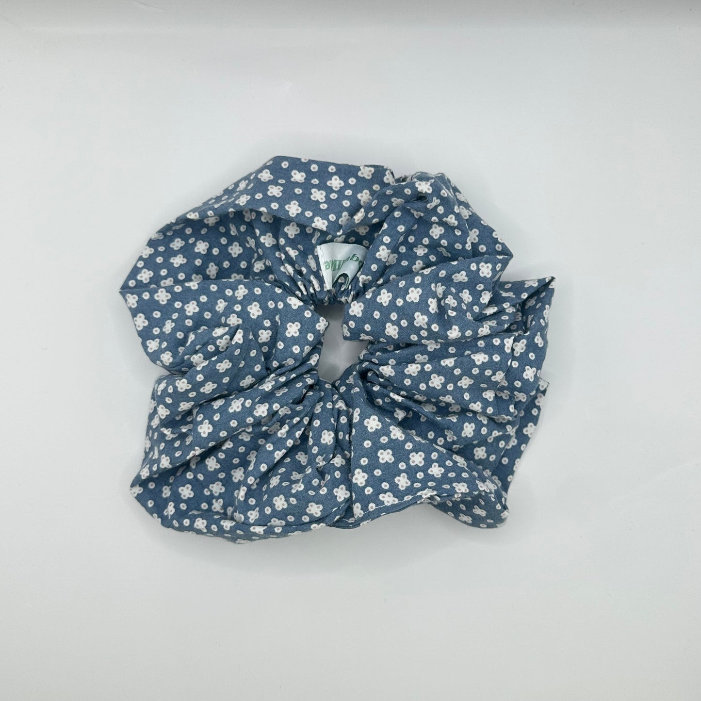 Grand Chouchou Bleu Fleurs