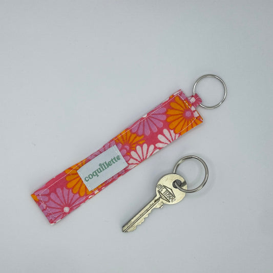 Porte Clé Rose Orange