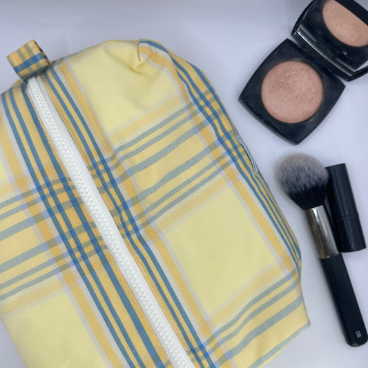 Trousse de toilette Jaune Carreaux