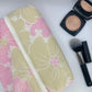 Trousse de toilette Fleurs Rose et Beige