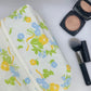 Trousse de toilette Fleurs Orange Bleu
