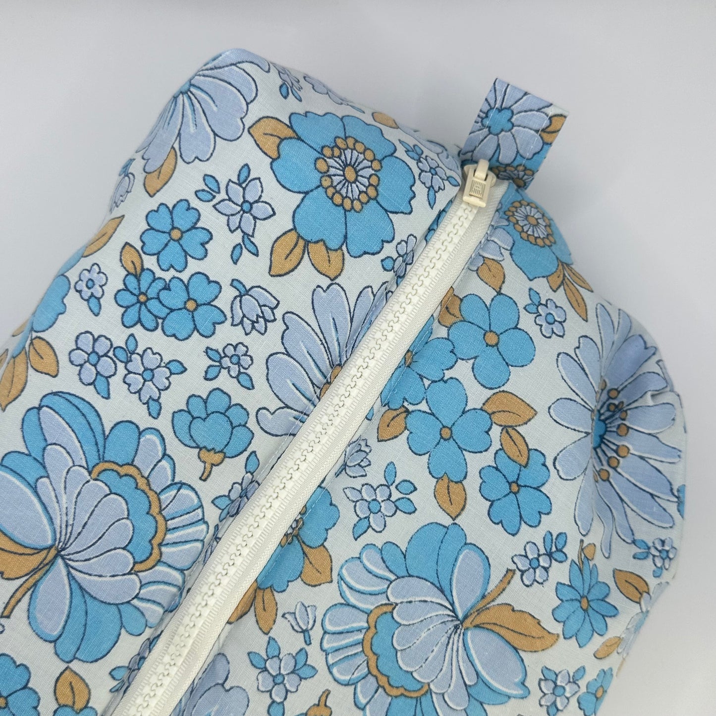 Trousse de toilette Fleurs Bleu