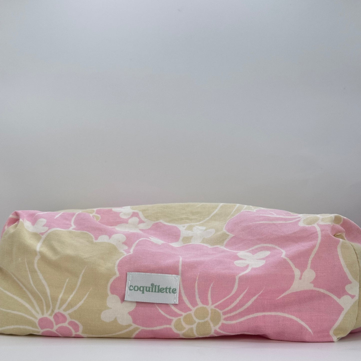 Trousse de toilette Fleurs Rose et Beige
