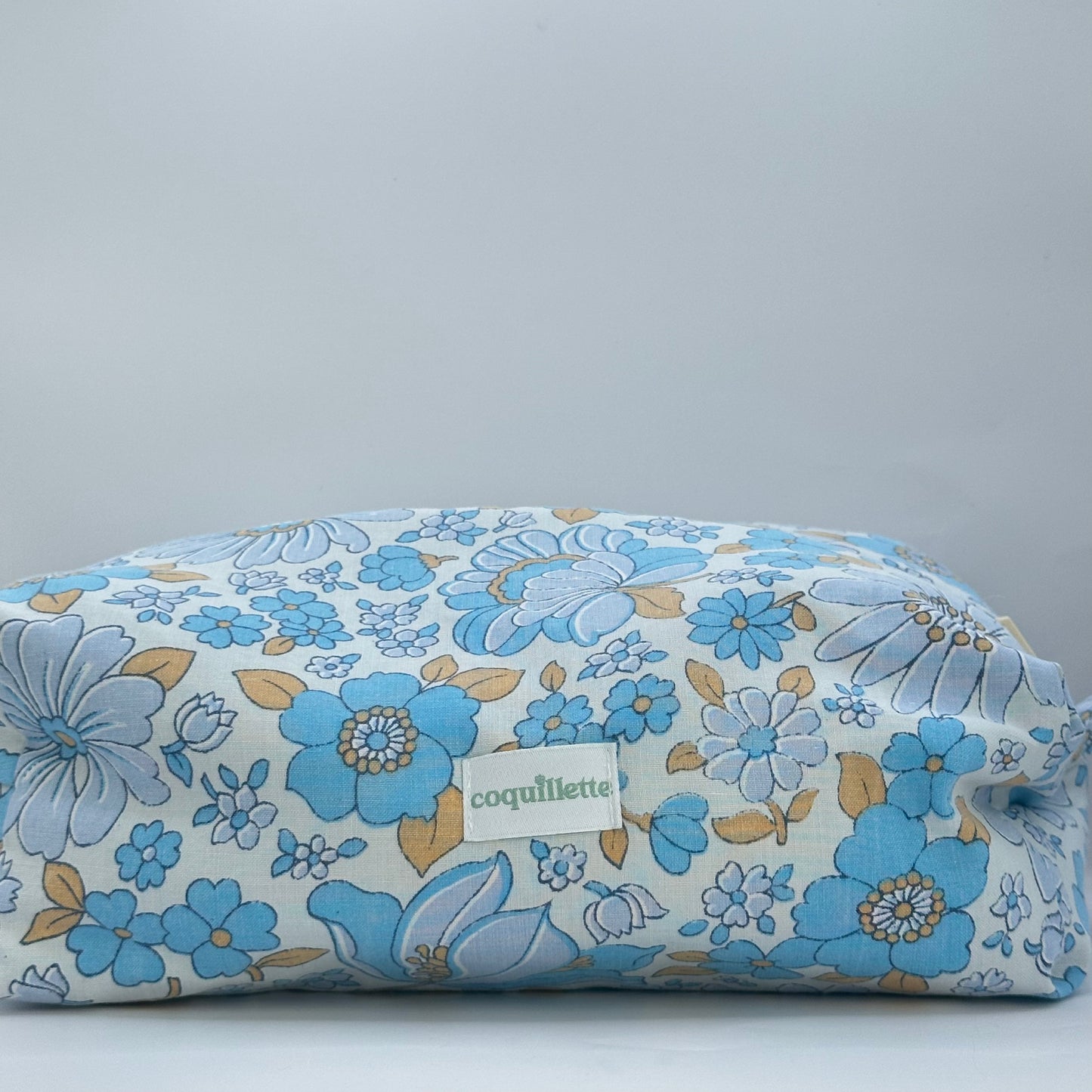 Trousse de toilette Fleurs Bleu