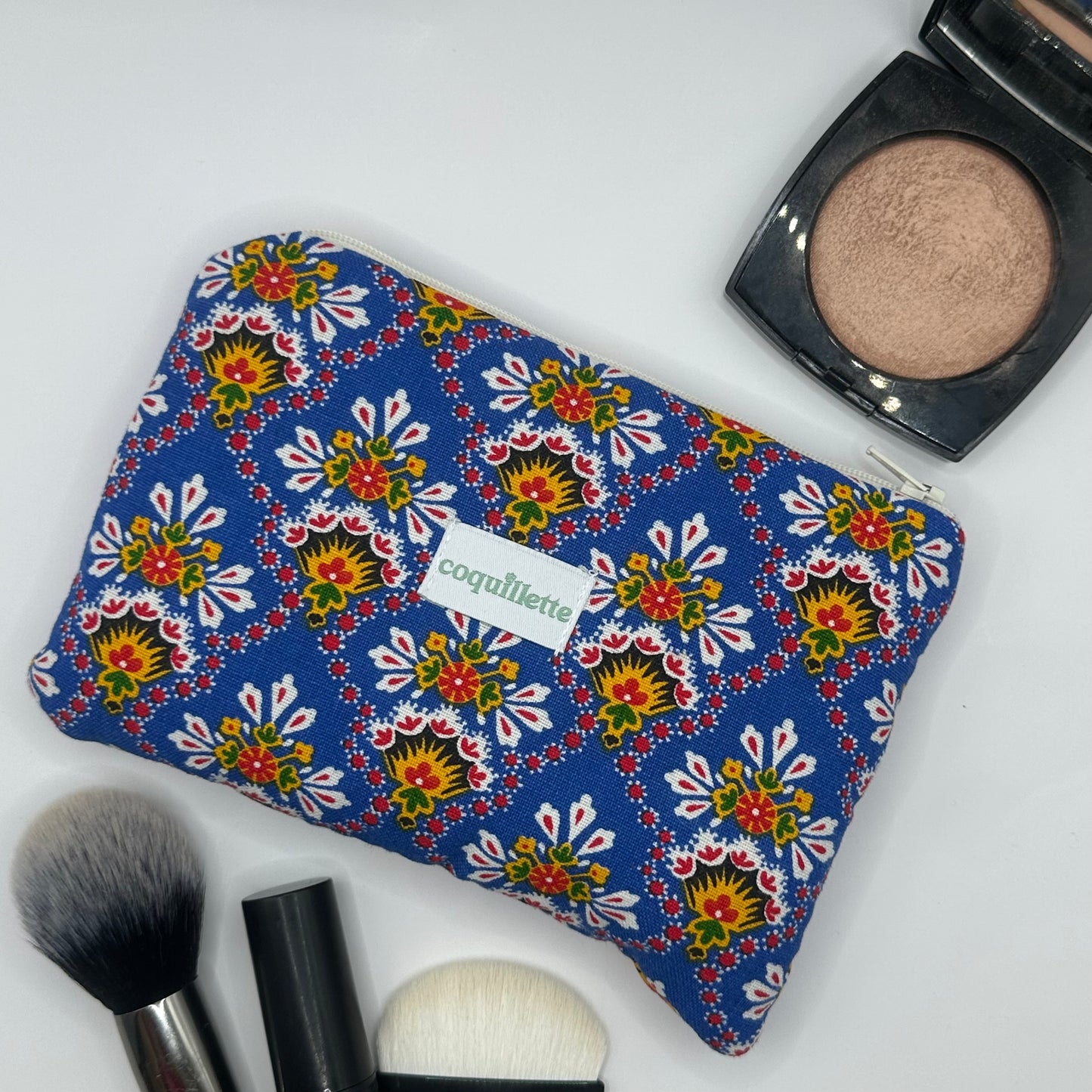 Pochette Bleu Motifs