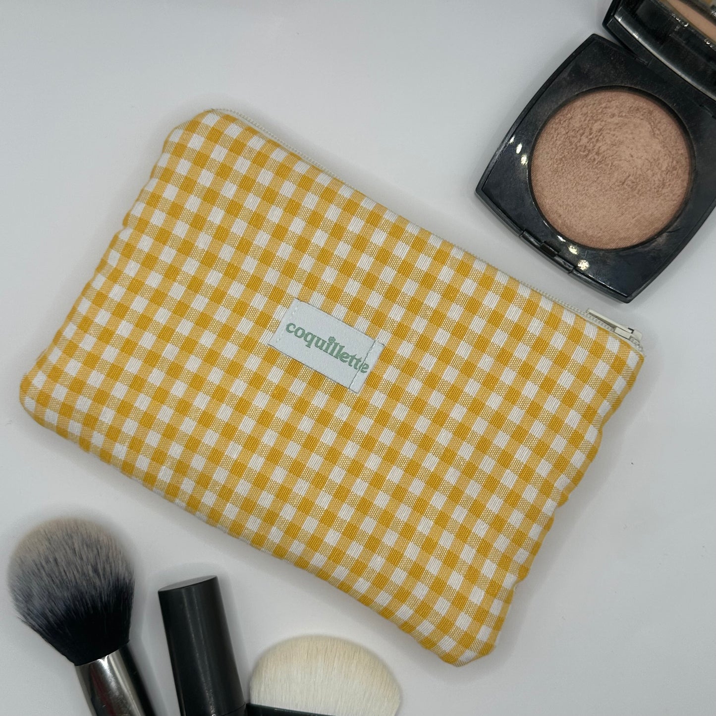 Pochette Vichy Jaune