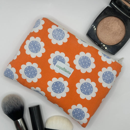 Pochette Orange Fleurs