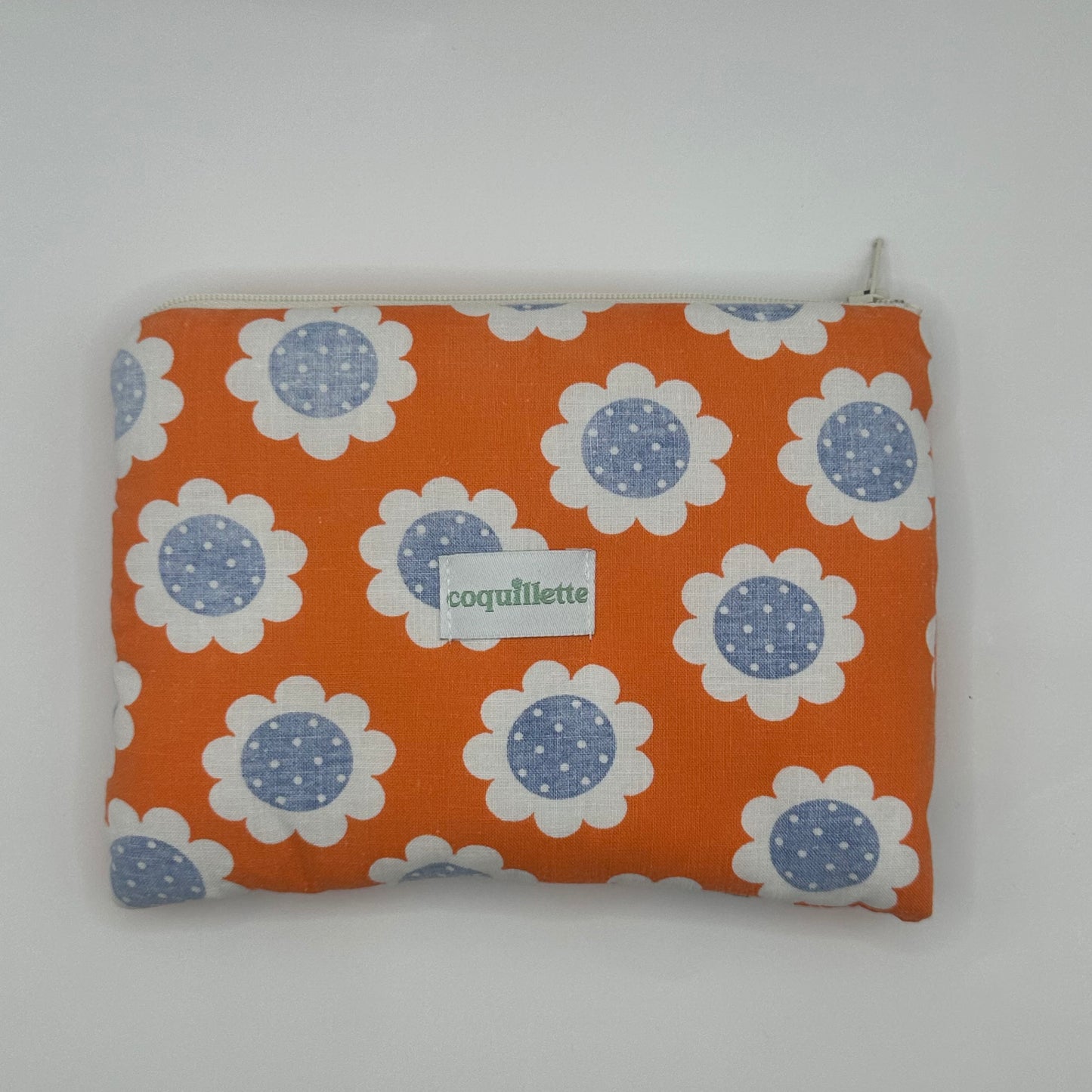 Pochette Orange Fleurs