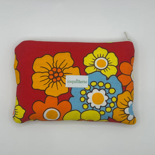Pochette Rouge Fleurs