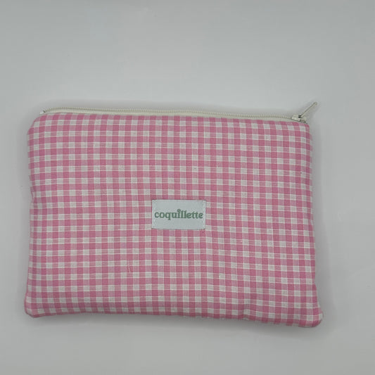 Pochette Vichy Rose