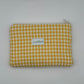 Pochette Vichy Jaune
