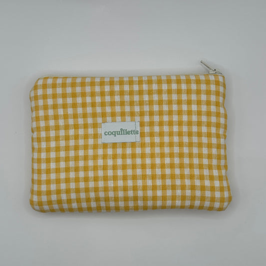 Pochette Vichy Jaune
