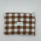 Pochette Vichy Marron