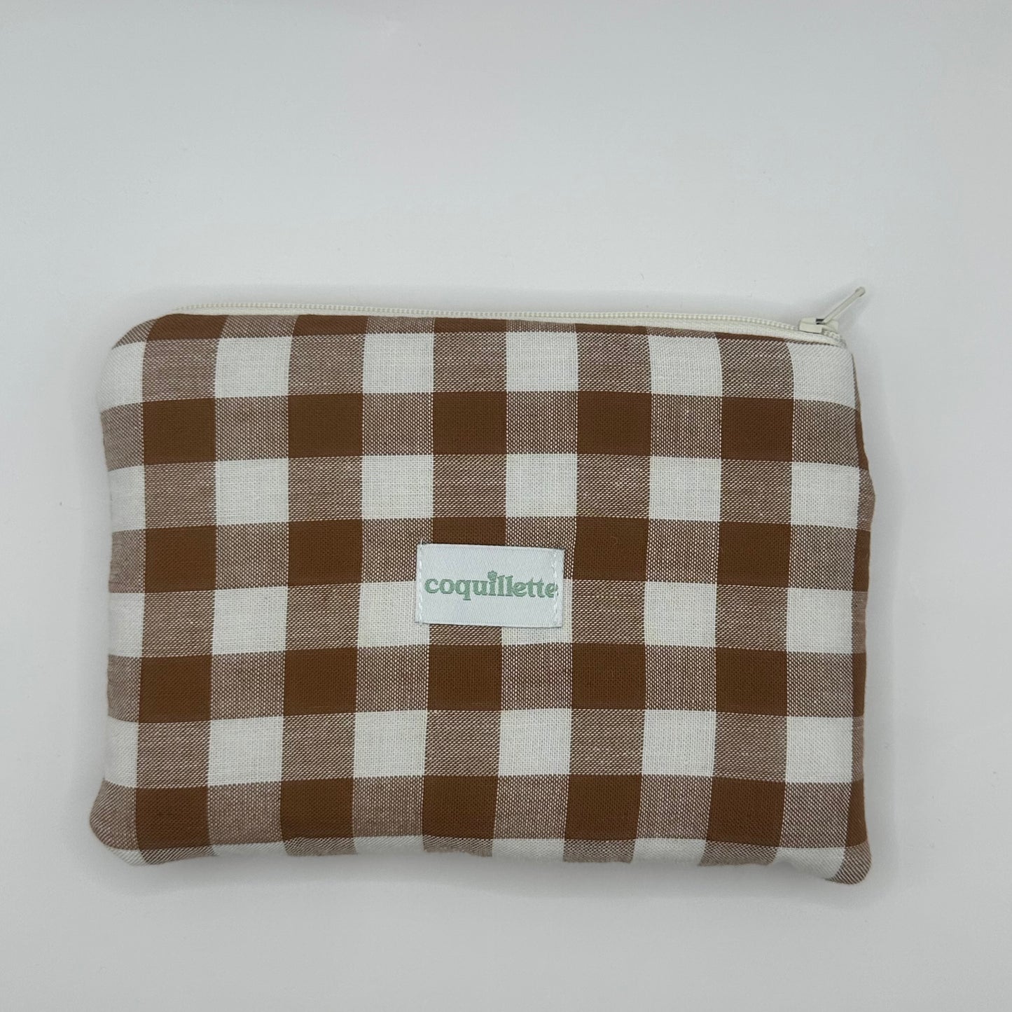 Pochette Vichy Marron