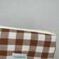 Pochette Vichy Marron